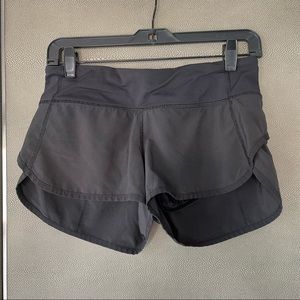 Lululemon running shorts black size 4